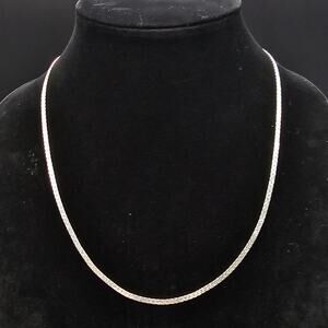Lind Rinc. Silver Plated Chain Necklace 20 Inch